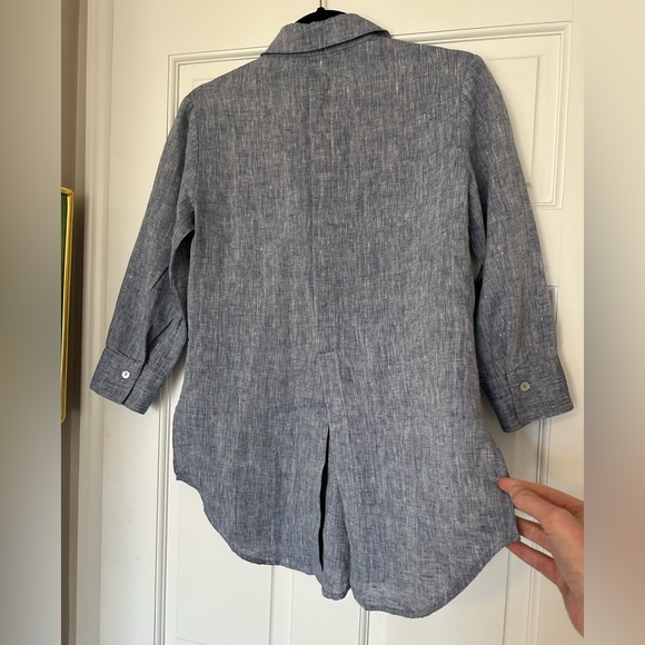 Sara Campbell 100% Linen Button Down - Picture 6 of 7